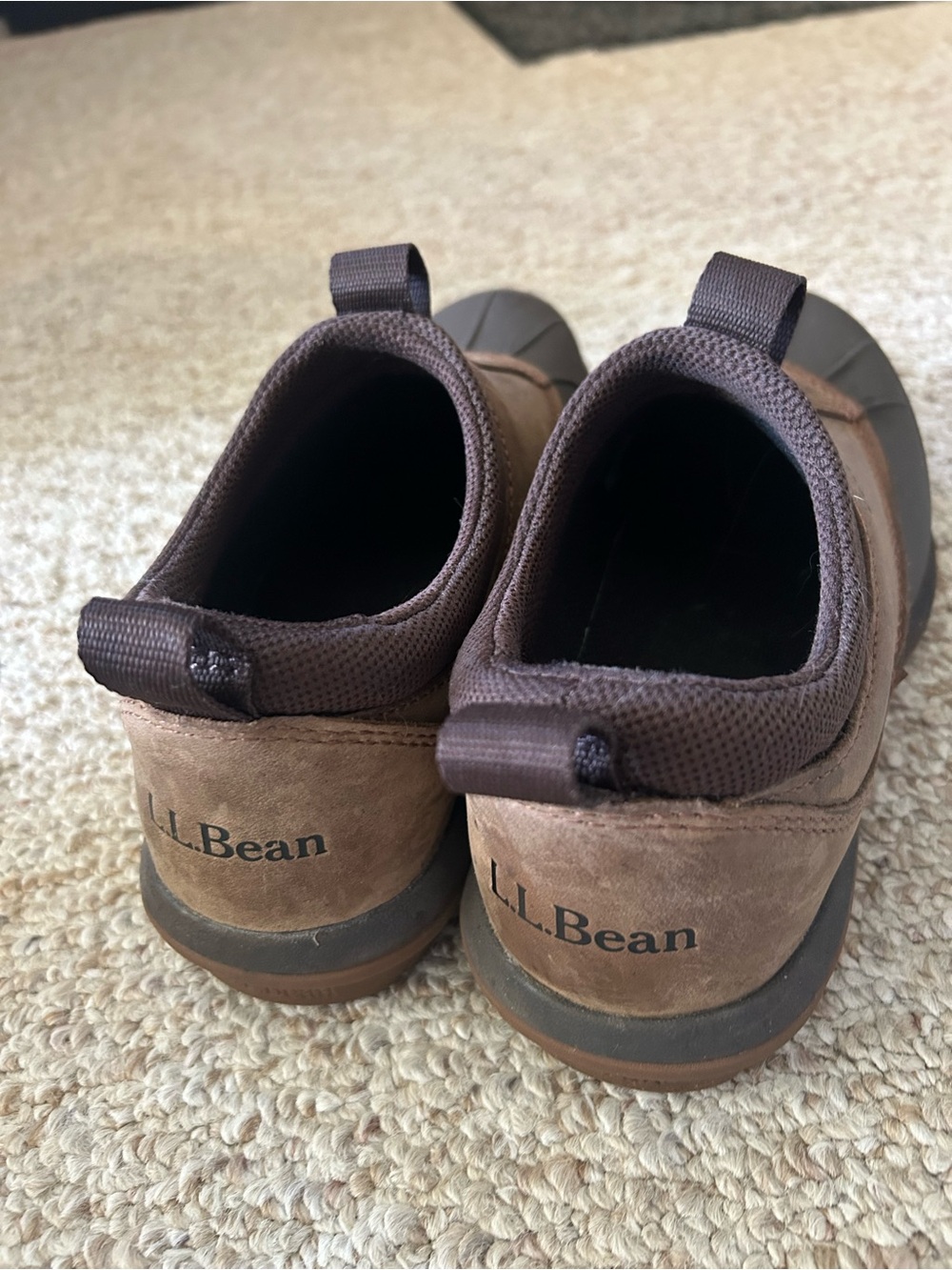 L.L.Bean Brown Storm Chaser Tek 2.5 Suede Slip-On Shoes